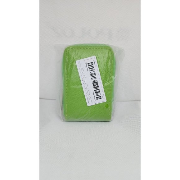 Green Mini Credit Card Case - Multi Card Slot Card Holder Wallet with ID Window - Picture 13 of 13